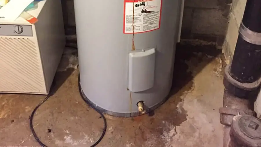 electric water heater is leaking lg