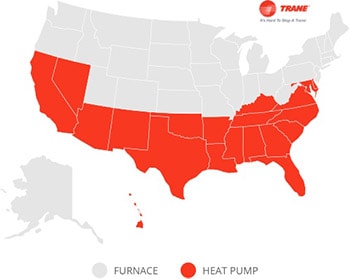 illustration heat pump map