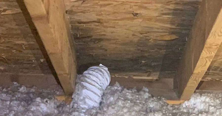 bathroom vent fan into attic