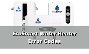 ecosmart water heater error codes sm
