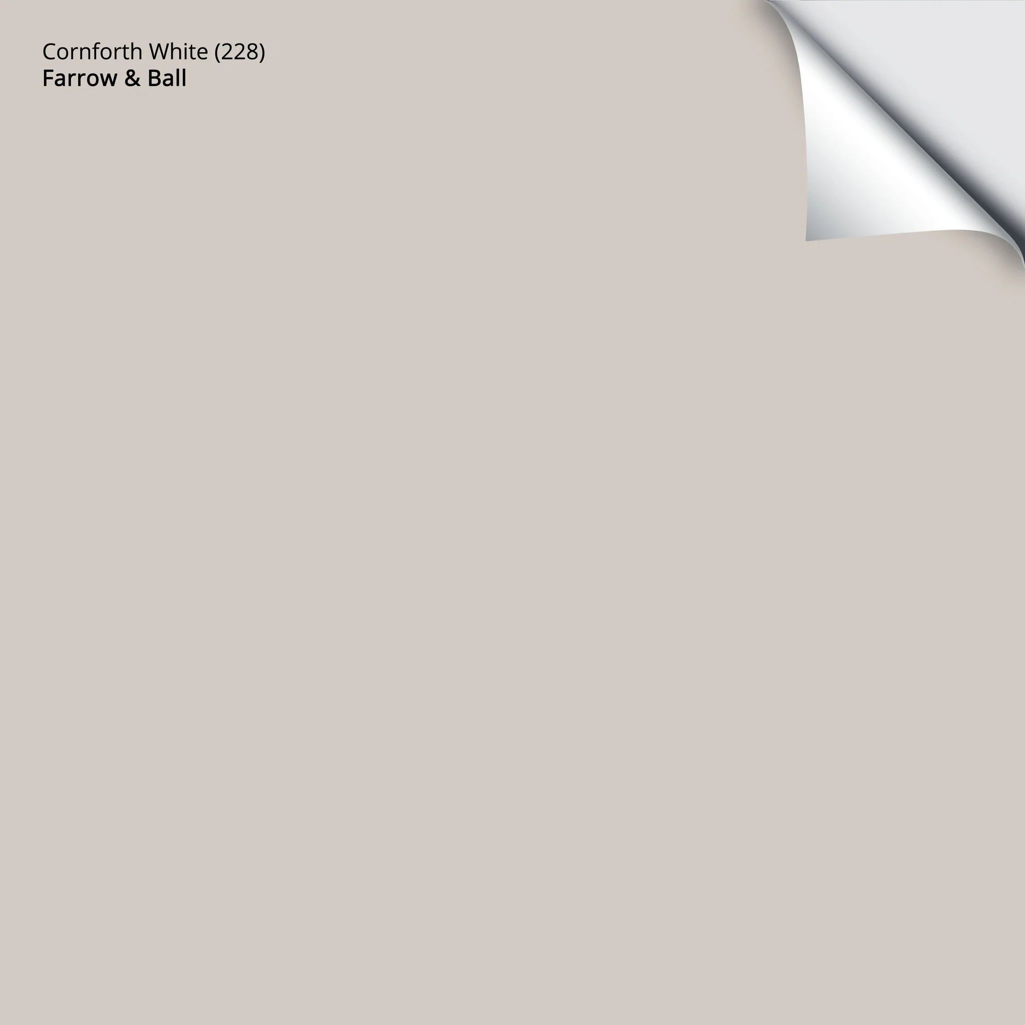 Cornforth White (228) | Farrow & Ball | Samplize Peel and Stick Paint Sample