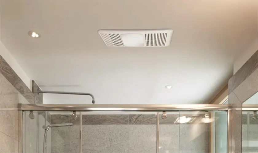 bathroom exhaust fan with heater