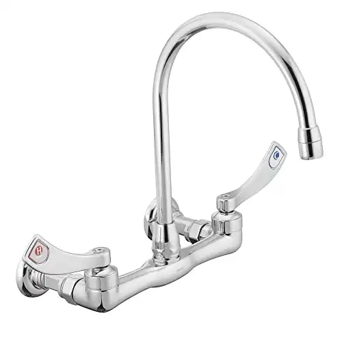 Moen 8126 Commercial M-DURA Two-Handle Wall Mount Utility Faucet