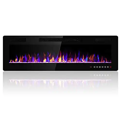 Electactic 60-inch Electric Fireplace