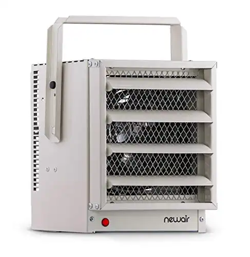 NewAir G73 Hardwired Electric Garage Heater, 17060 BTUs, Ivory