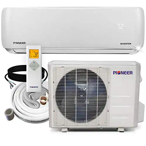 PIONEER Air Conditioner WYS009AMFI22RL Wall Mount Ductless Inverter+ Mini Split Heat Pump, 9000 BTU-110/120V