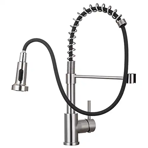 WEWE Stainless Steel Kitchen/Laundry Faucet with Pull Down Sprayer
