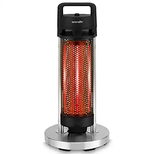 Infrared Outdoor Electric Space Heater - 900Watt Portable Fast Heater