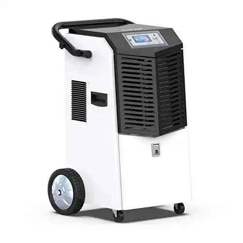 COLZER 164 Pints Commercial Dehumidifiers with Continuous Drain Hose for Basements