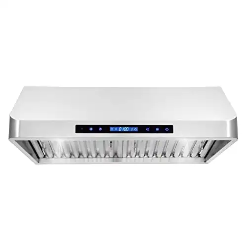 COSMO COS-QS75 Stainless Steel Under Cabinet Range Hood with 500 CFM