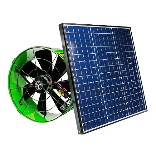 QuietCool 40 Watt Solar Powered Gable Mount Attic Fan