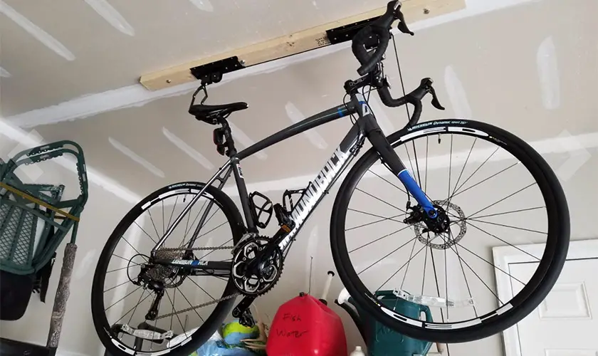 bike storage in garage ceiling