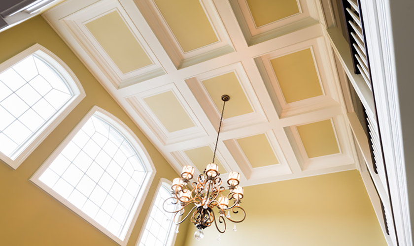 foyer coffered ceiling