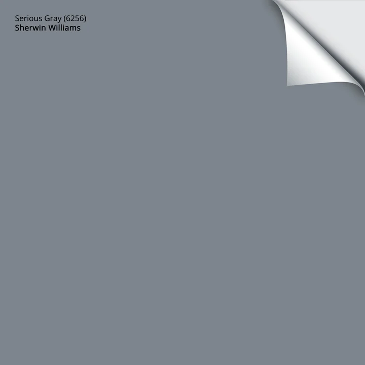 Serious Gray (6256) | Sherwin-Williams | Samplize Peel and Stick Paint Sample