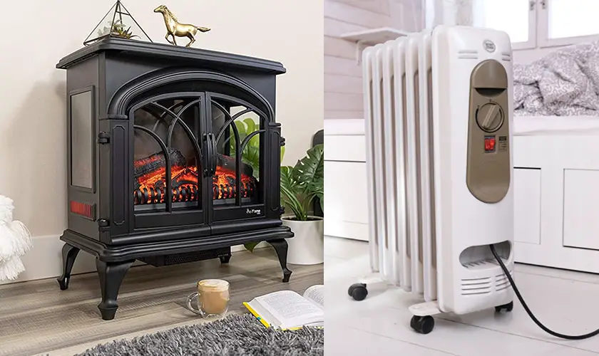 electric fireplace or space heater